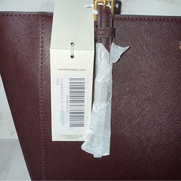 Tory Burch Emerson Brown Tote Bag NWT - Picture 6 of 10